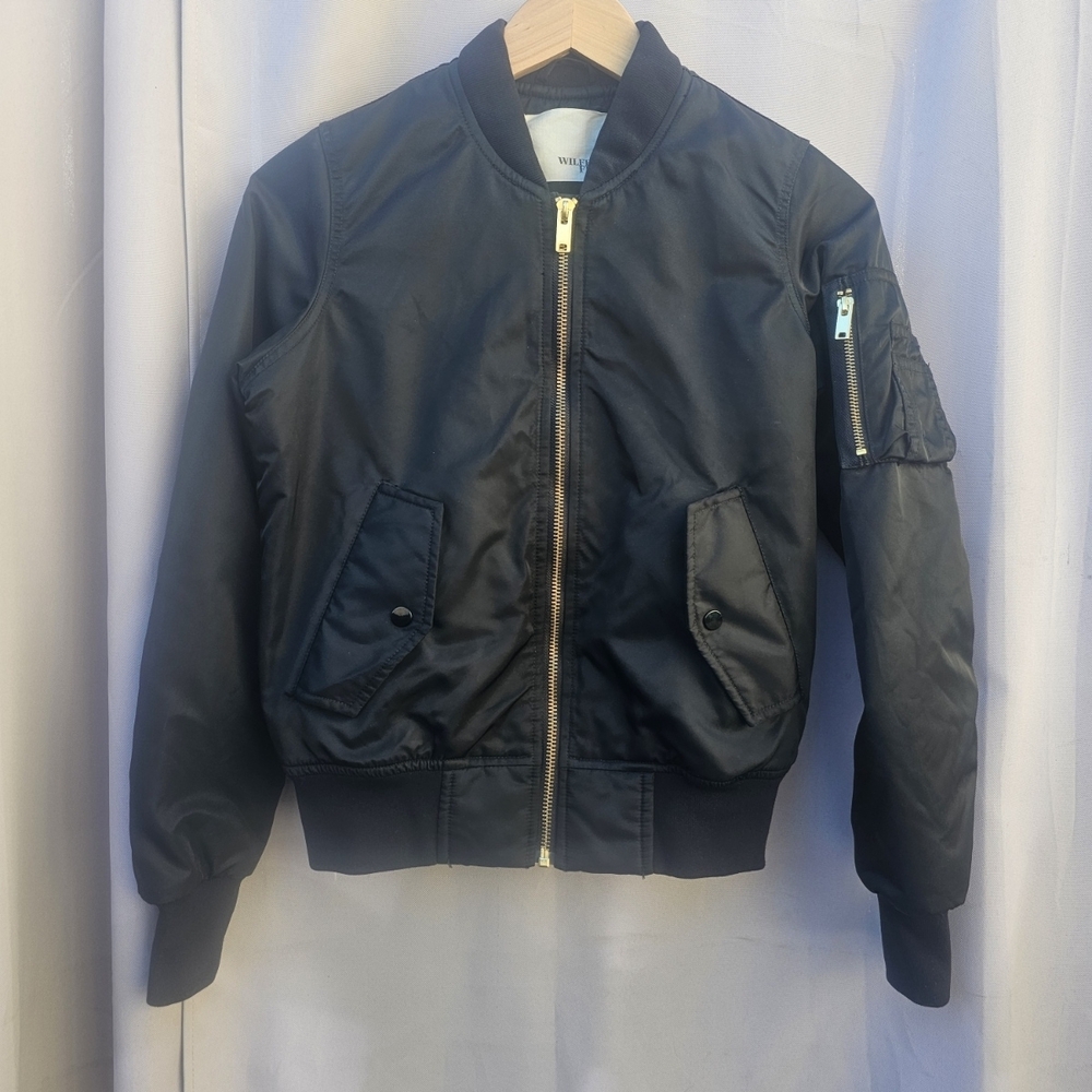 Wilfred Black Bomber Jacket